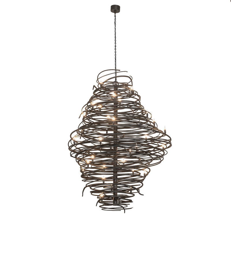 Meyda Tiffany 260184 LED Chandelier, Old Wrought Iron