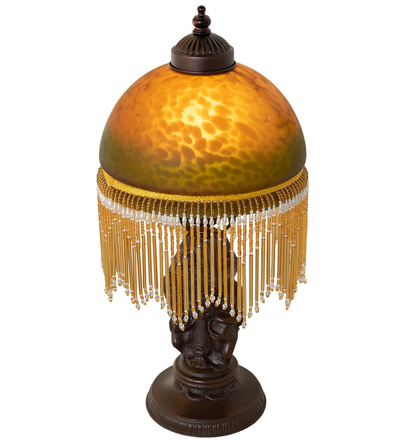Meyda Tiffany 260711 One Light Mini Lamp, Mahogany Bronze