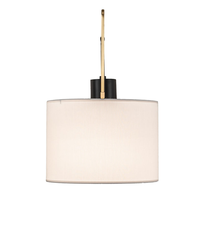 Meyda Tiffany 258185 One Light Wall Sconce, Solar Black/Brushed Brass