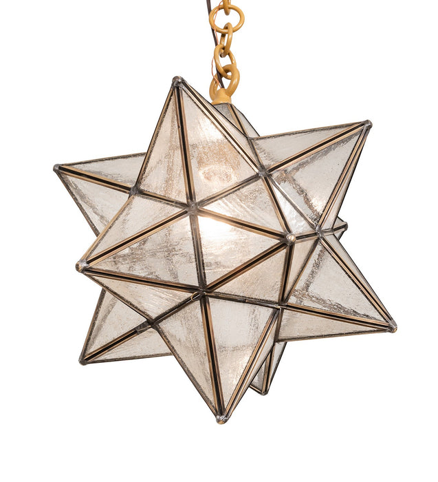 Meyda Tiffany 259110 One Light Pendant, Sahara Gold