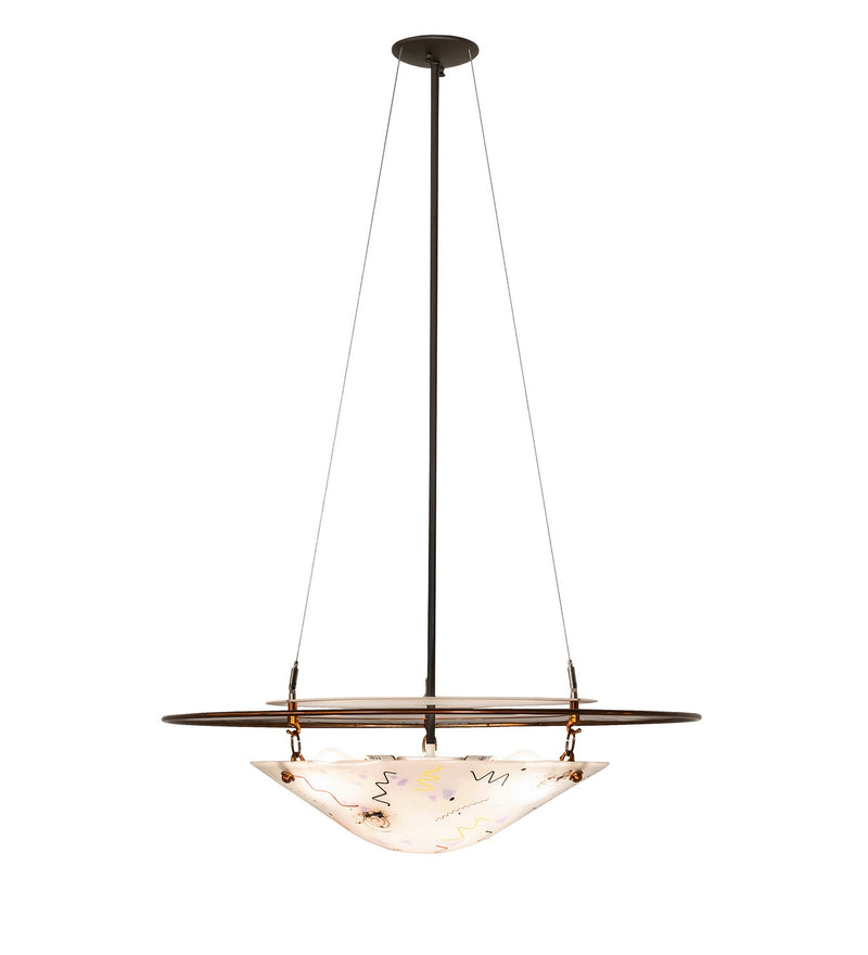 Meyda Tiffany 259617 Three Light Pendant, Oil Rubbed Bronze & Transparent Copper