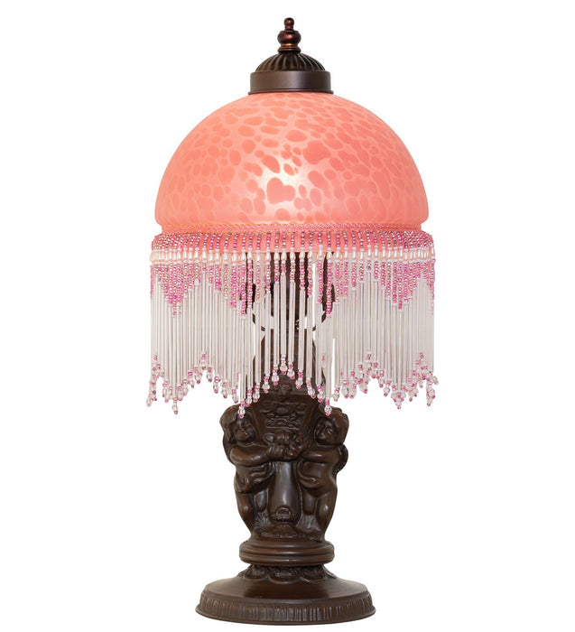 Meyda Tiffany 260705 One Light Mini Lamp, Mahogany Bronze