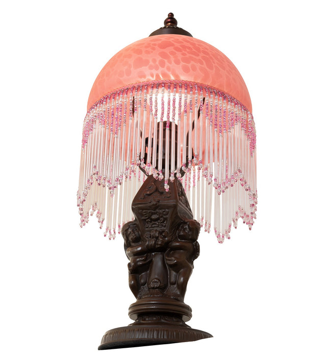 Meyda Tiffany 260705 One Light Mini Lamp, Mahogany Bronze