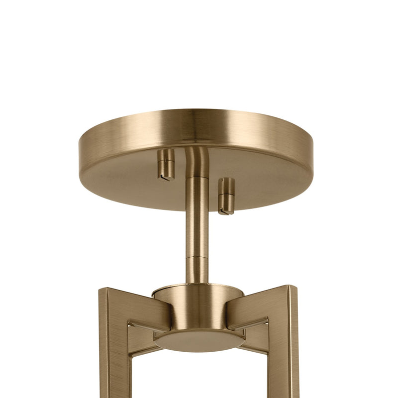 Kichler 52591CPZ Four Light Pendant/Semi Flush, Champagne Bronze