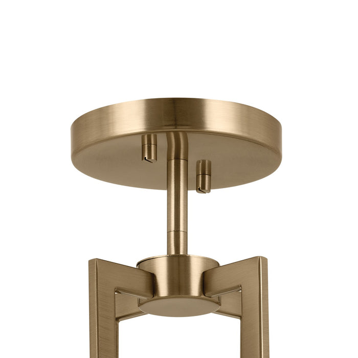 Kichler 52591CPZ Four Light Pendant/Semi Flush, Champagne Bronze