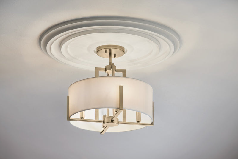 Kichler 52591CPZ Four Light Pendant/Semi Flush, Champagne Bronze