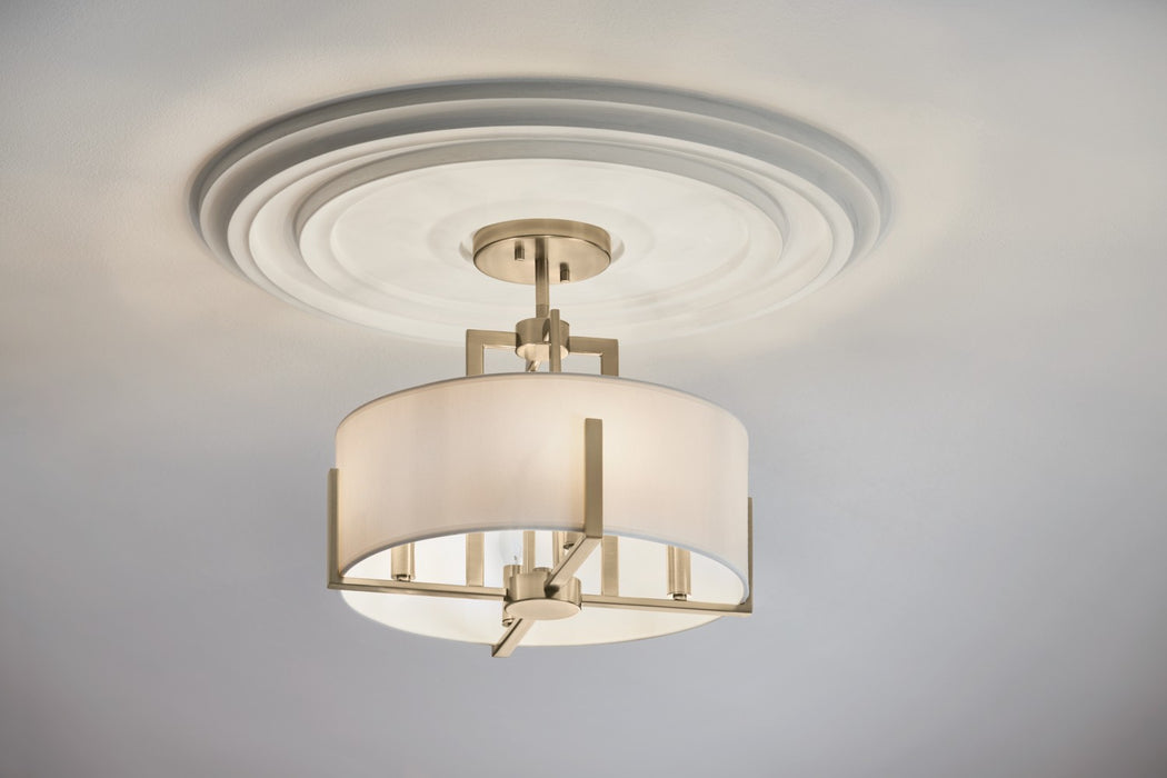 Kichler 52591CPZ Four Light Pendant/Semi Flush, Champagne Bronze