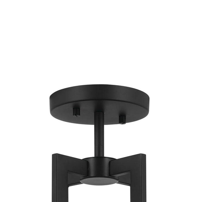 Kichler 52592BK Eight Light Pendant/Semi Flush, Black