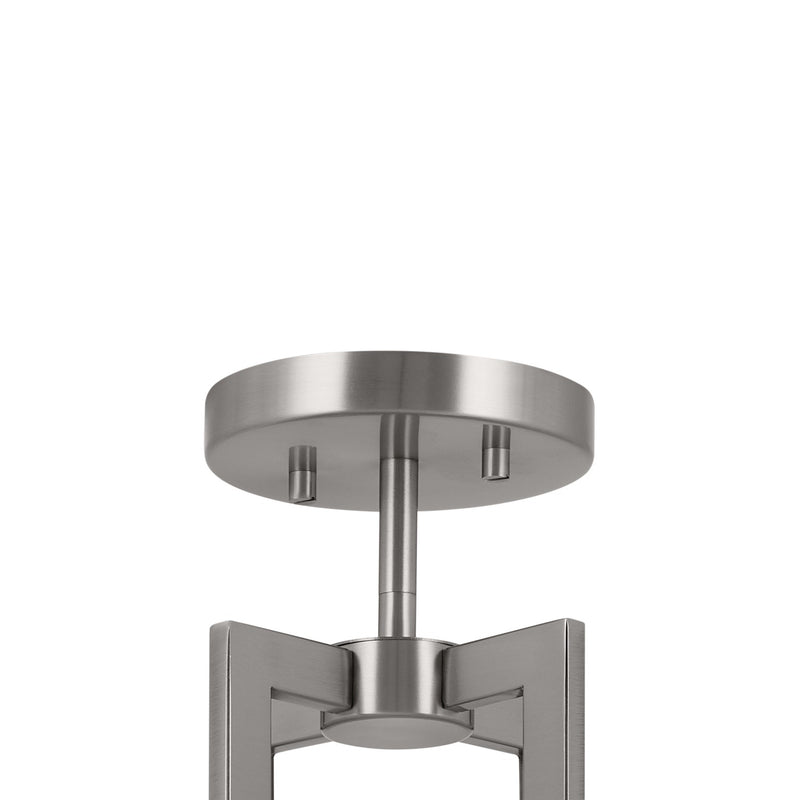 Kichler 52592CLP Eight Light Pendant/Semi Flush, Classic Pewter