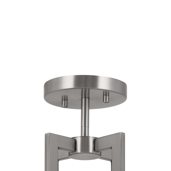 Kichler 52592CLP Eight Light Pendant/Semi Flush, Classic Pewter