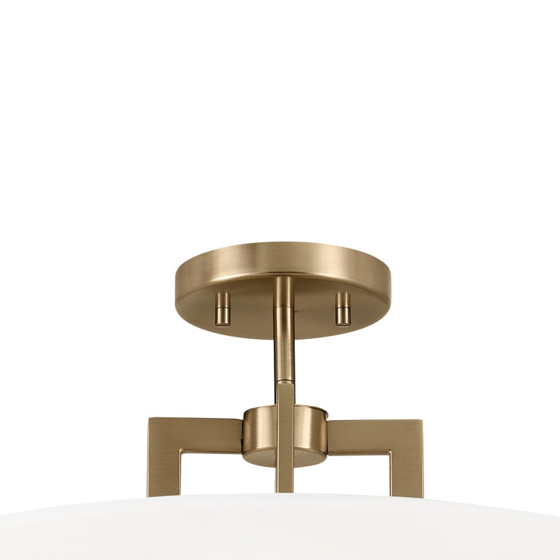 Kichler 52592CPZ Eight Light Pendant/Semi Flush, Champagne Bronze