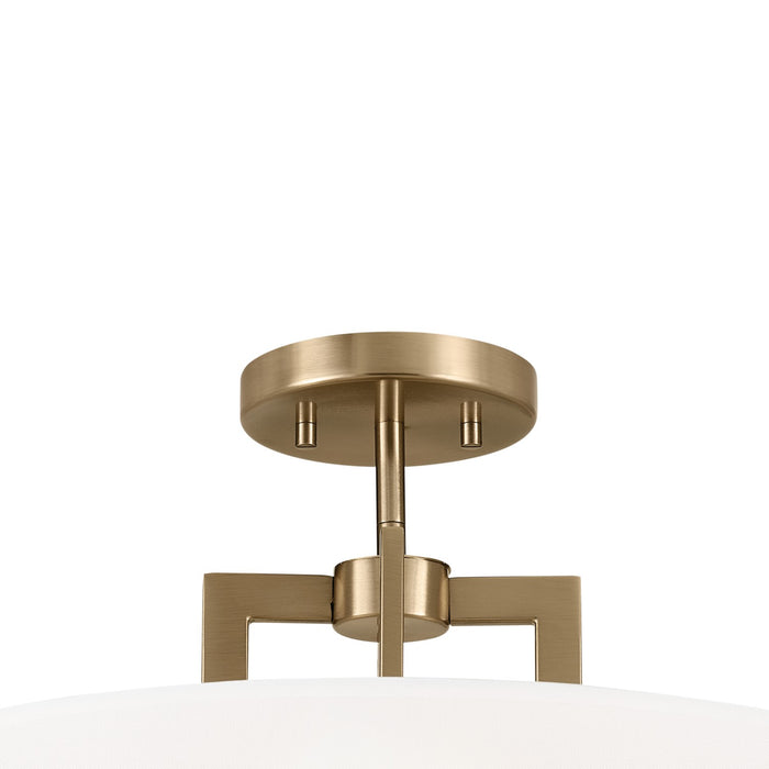 Kichler 52592CPZ Eight Light Pendant/Semi Flush, Champagne Bronze