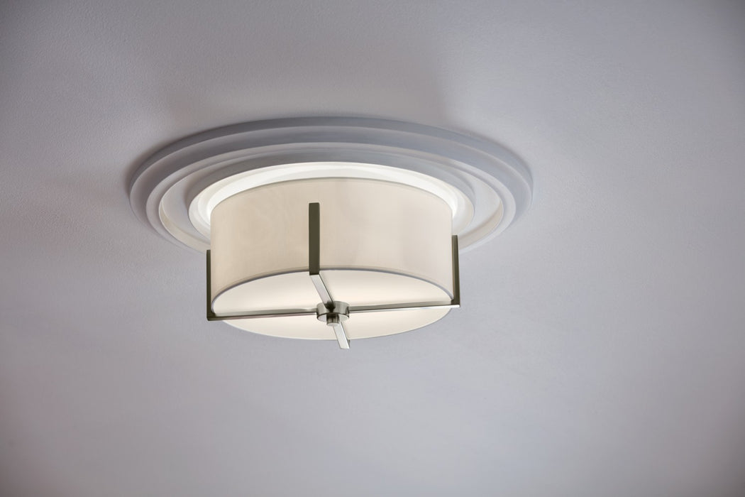 Kichler 52593CLP Two Light Flush Mount, Classic Pewter