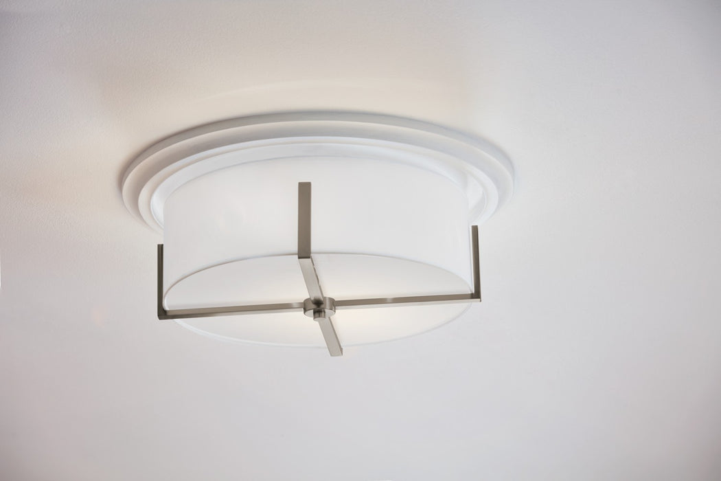 Kichler 52594CLP Four Light Flush Mount, Classic Pewter