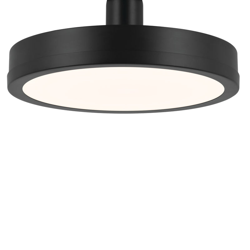 Kichler 52589BK LED Semi Flush Mount, Black
