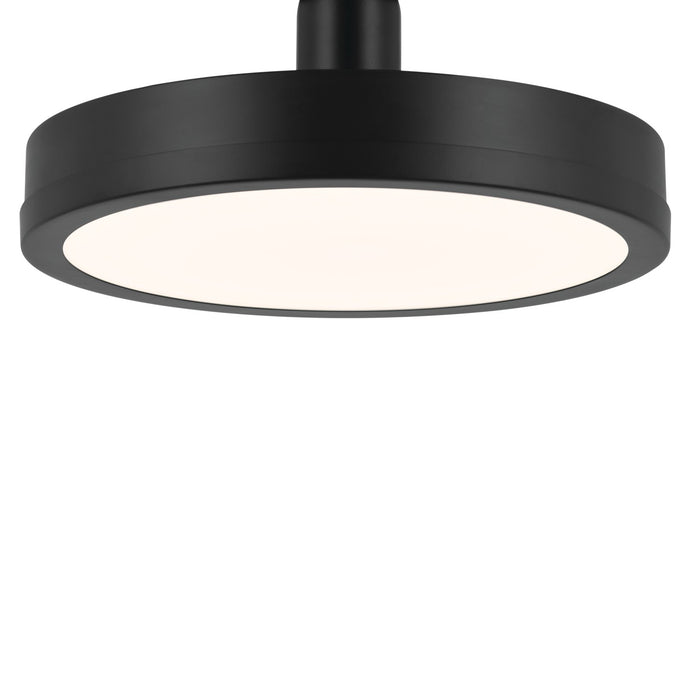 Kichler 52589BK LED Semi Flush Mount, Black