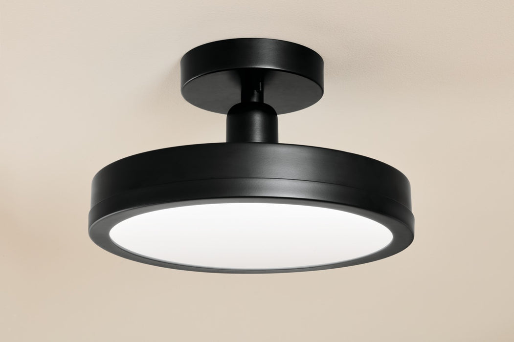 Kichler 52589BK LED Semi Flush Mount, Black