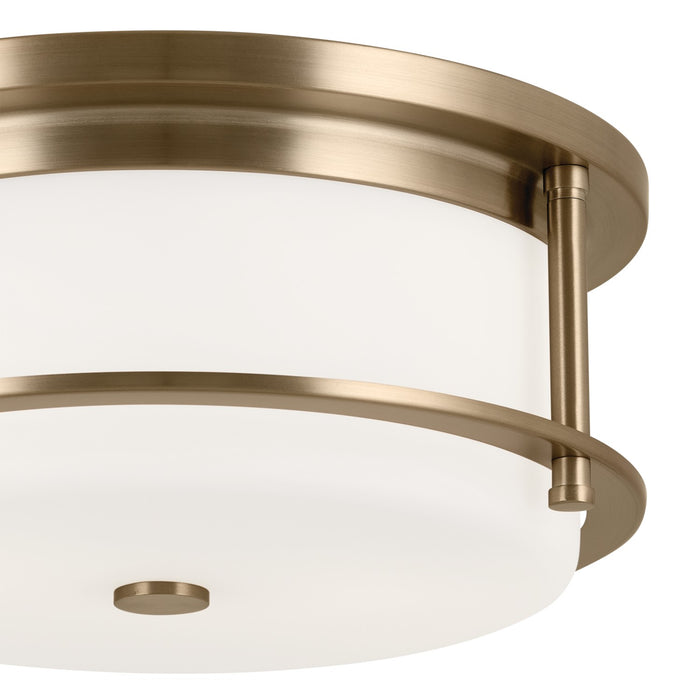 Kichler 52595CPZ Two Light Flush Mount, Champagne Bronze