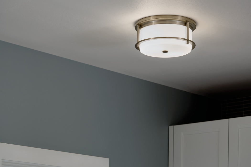 Kichler 52595CPZ Two Light Flush Mount, Champagne Bronze