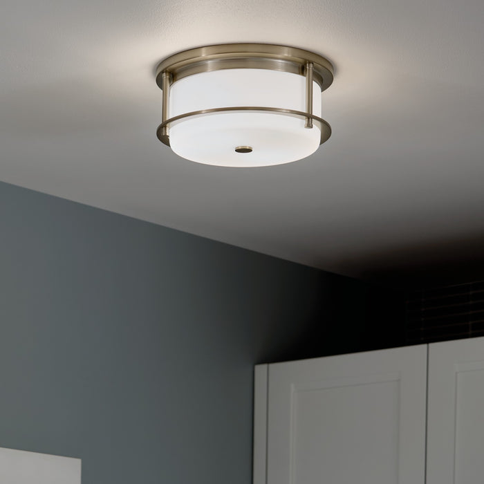 Kichler 52595CPZ Two Light Flush Mount, Champagne Bronze