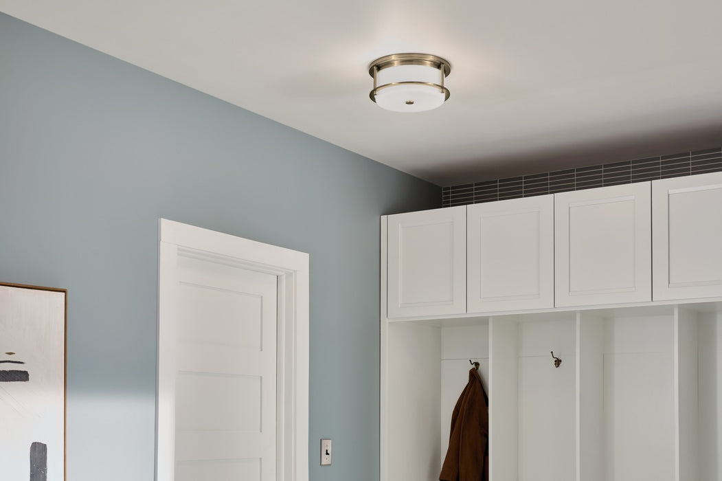 Kichler 52595CPZ Two Light Flush Mount, Champagne Bronze