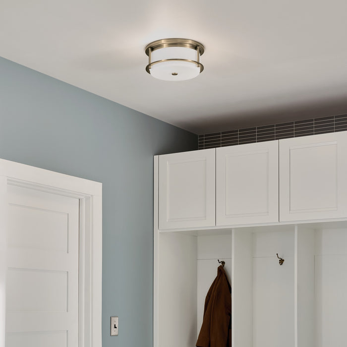 Kichler 52595CPZ Two Light Flush Mount, Champagne Bronze