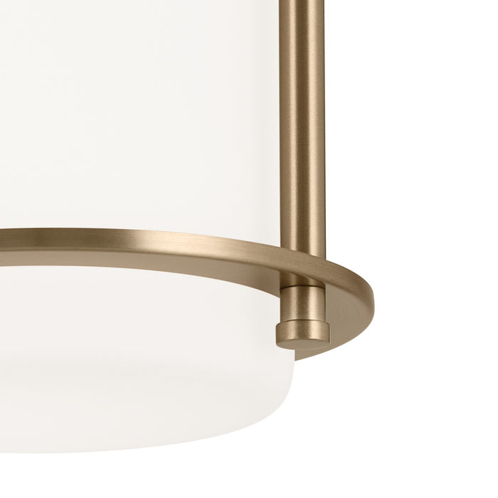 Kichler 52596CPZ One Light Flush Mount, Champagne Bronze