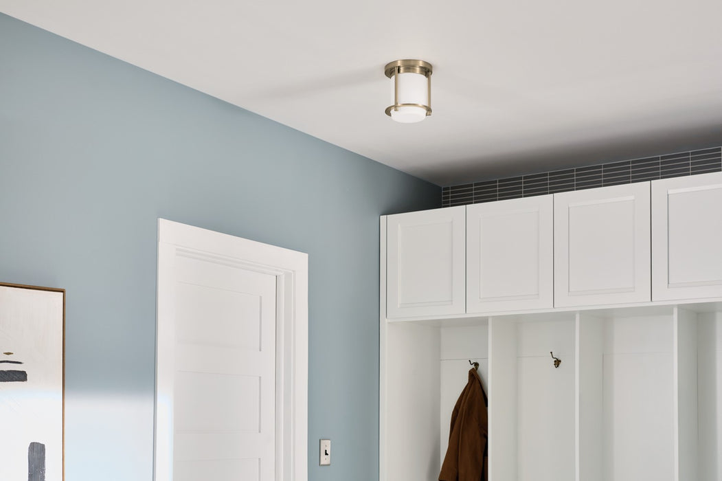 Kichler 52596CPZ One Light Flush Mount, Champagne Bronze