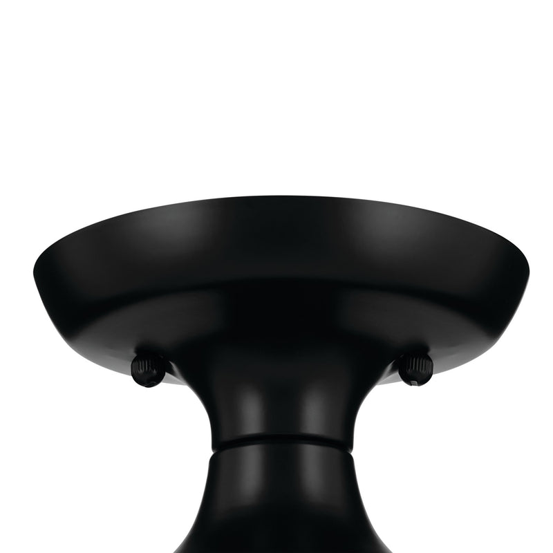 Kichler 52598BK One Light Semi Flush Mount, Black