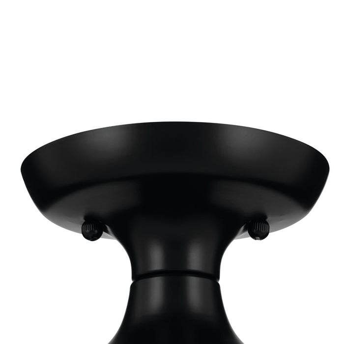 Kichler 52598BK One Light Semi Flush Mount, Black
