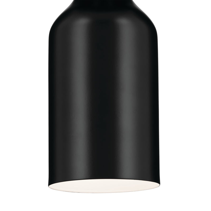 Kichler 52598BK One Light Semi Flush Mount, Black