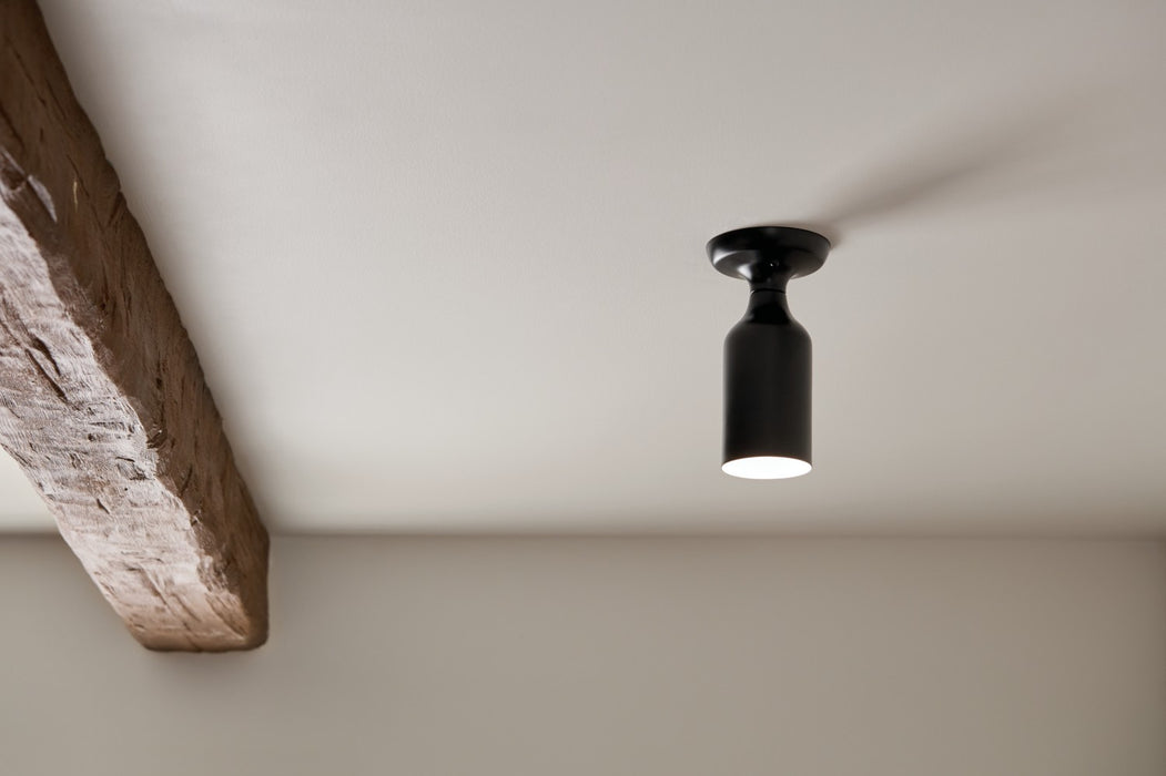Kichler 52598BK One Light Semi Flush Mount, Black