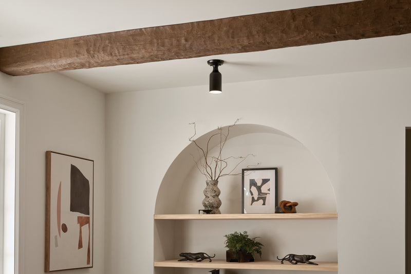 Kichler 52598BK One Light Semi Flush Mount, Black