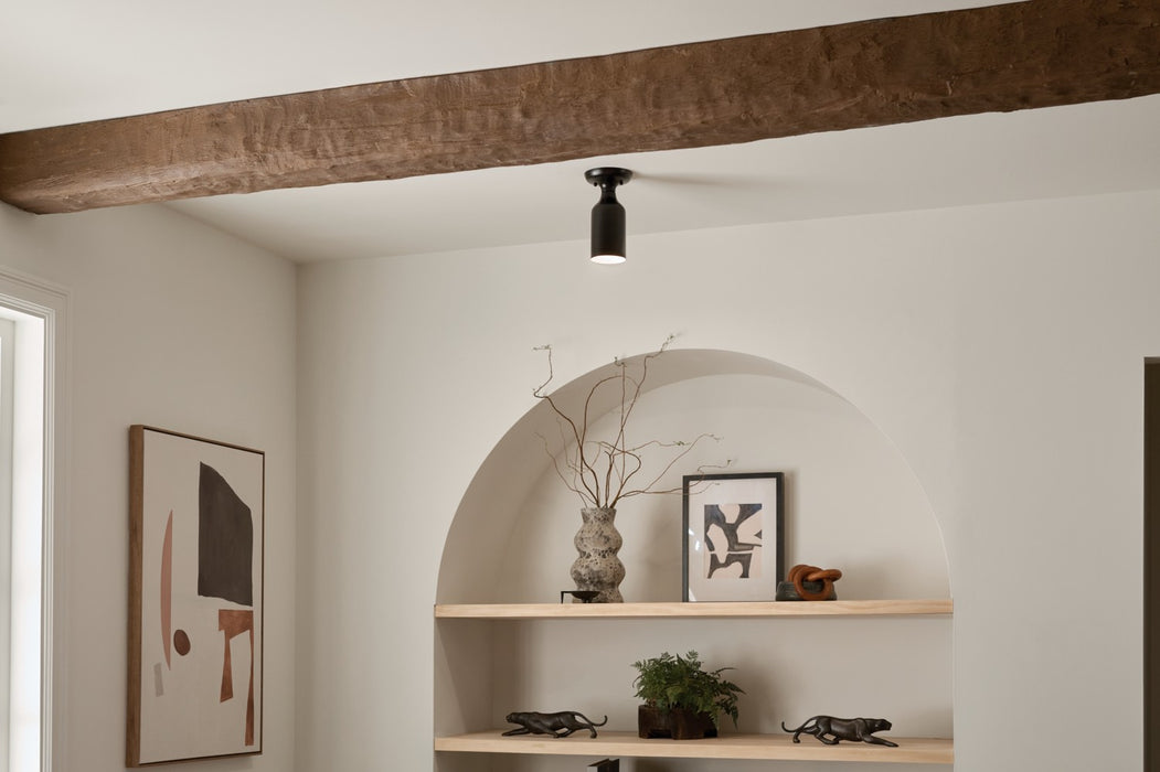 Kichler 52598BK One Light Semi Flush Mount, Black