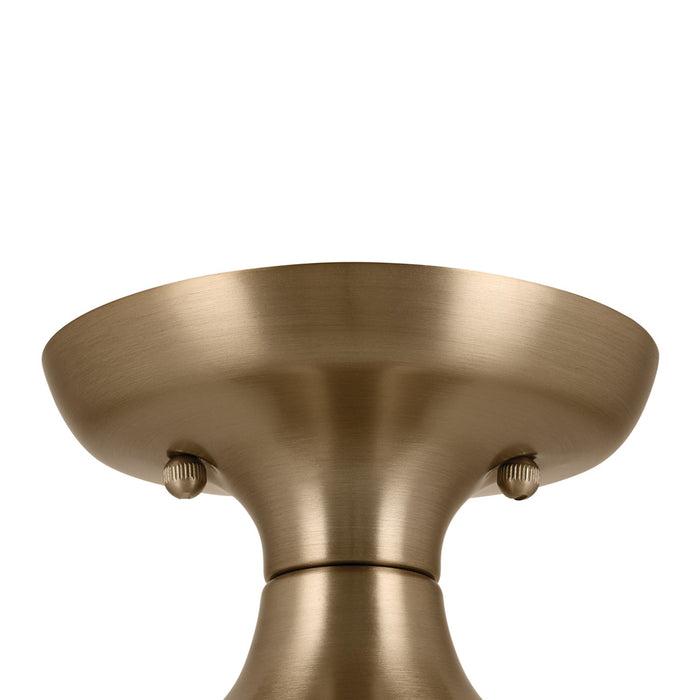 Kichler 52598CPZ One Light Semi Flush Mount, Champagne Bronze
