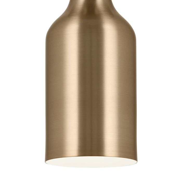 Kichler 52598CPZ One Light Semi Flush Mount, Champagne Bronze