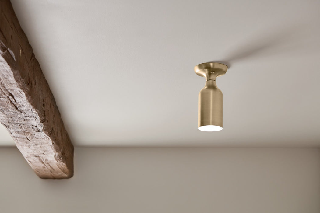 Kichler 52598CPZ One Light Semi Flush Mount, Champagne Bronze