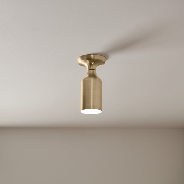 Kichler 52598CPZ One Light Semi Flush Mount, Champagne Bronze