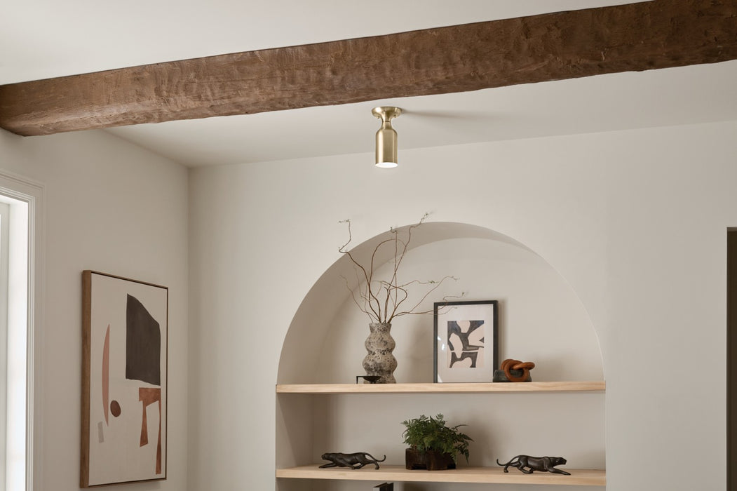 Kichler 52598CPZ One Light Semi Flush Mount, Champagne Bronze