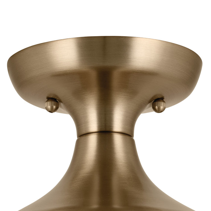 Kichler 52599CPZ One Light Semi Flush Mount, Champagne Bronze