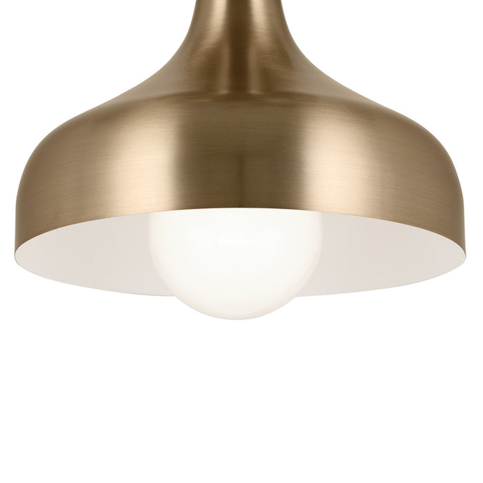 Kichler 52599CPZ One Light Semi Flush Mount, Champagne Bronze