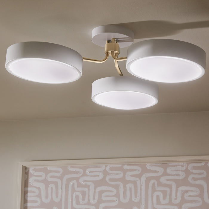 Kichler 52604WHCPZ LED Semi Flush Mount, White