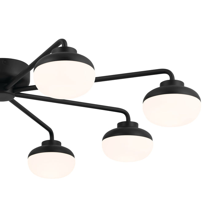 Kichler 52608BK LED Semi Flush Mount, Black