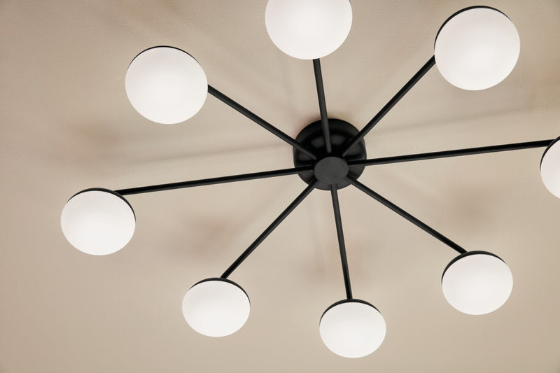 Kichler 52608BK LED Semi Flush Mount, Black