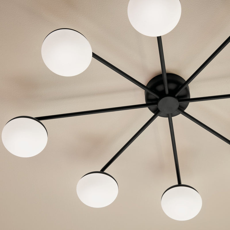 Kichler 52608BK LED Semi Flush Mount, Black