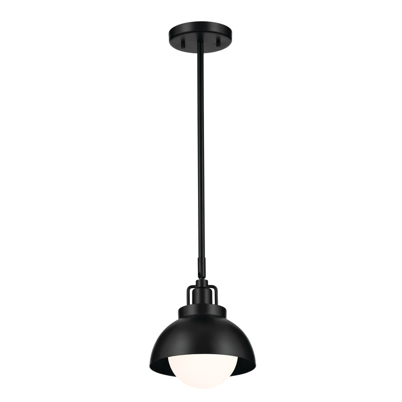 Kichler 52601BK One Light Wall/Semi Flush/Pendant, Black