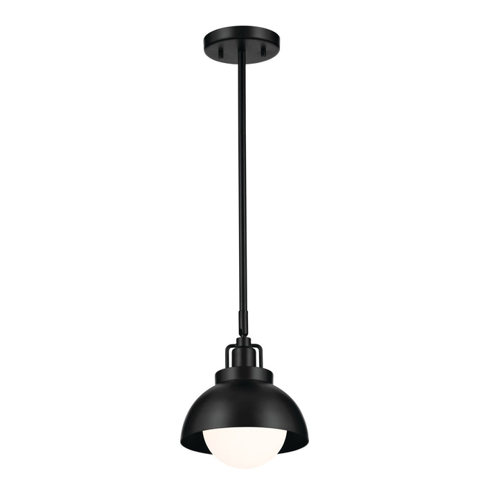 Kichler 52601BK One Light Wall/Semi Flush/Pendant, Black
