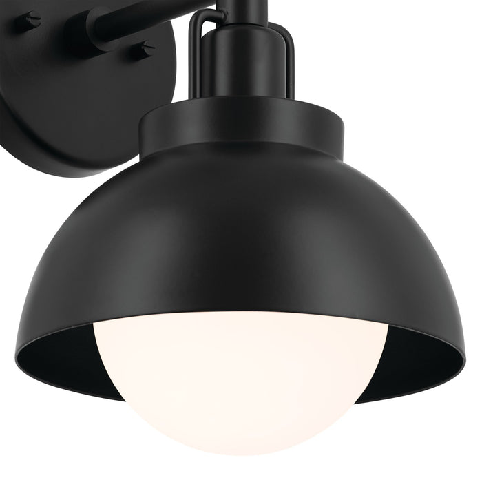 Kichler 52601BK One Light Wall/Semi Flush/Pendant, Black