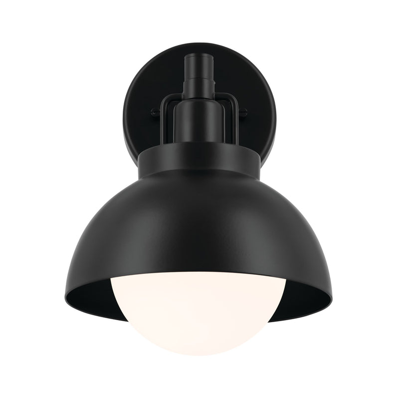 Kichler 52601BK One Light Wall/Semi Flush/Pendant, Black