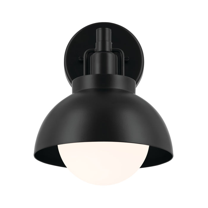 Kichler 52601BK One Light Wall/Semi Flush/Pendant, Black